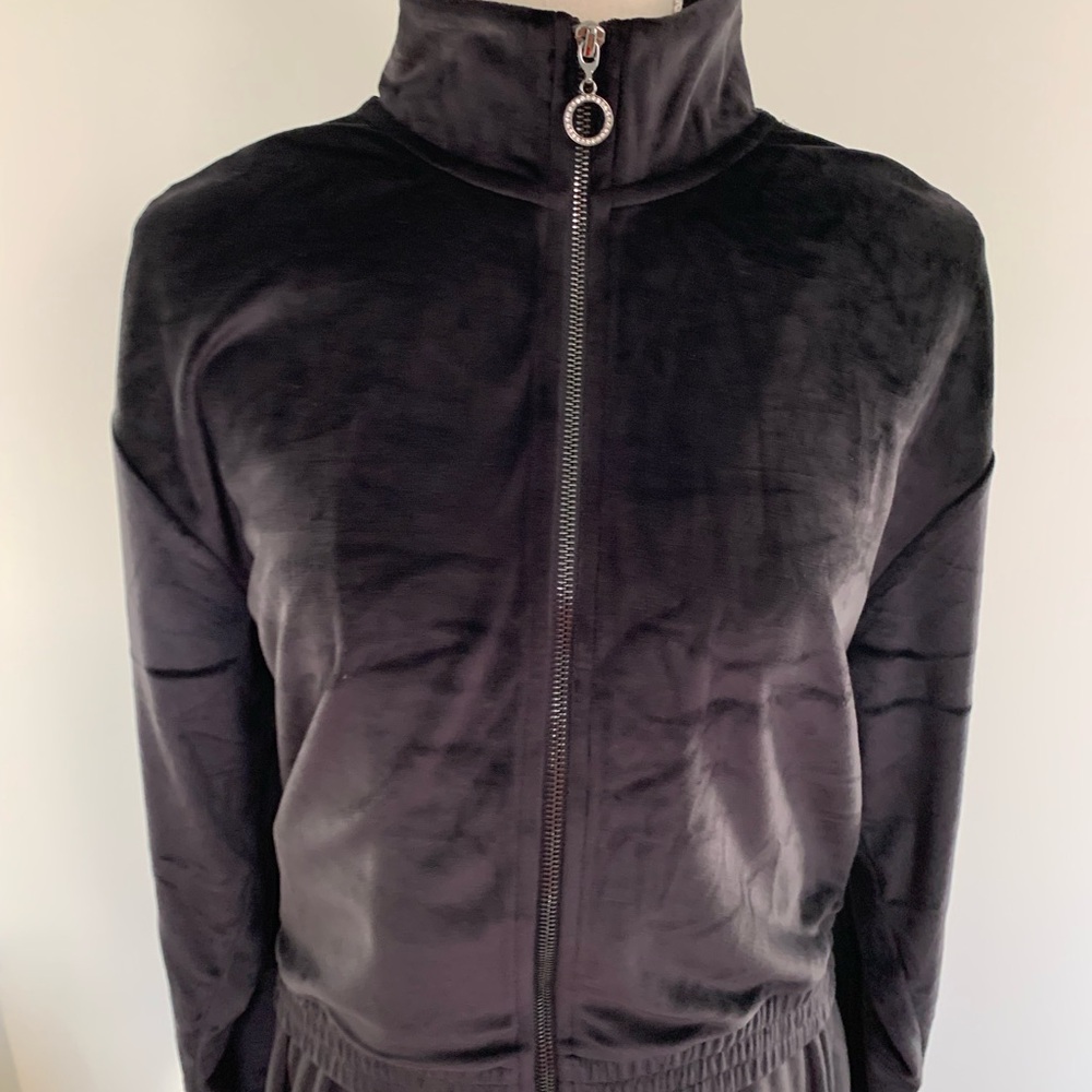 Victoria’s Secret Black Velvet High Neck Track Pants